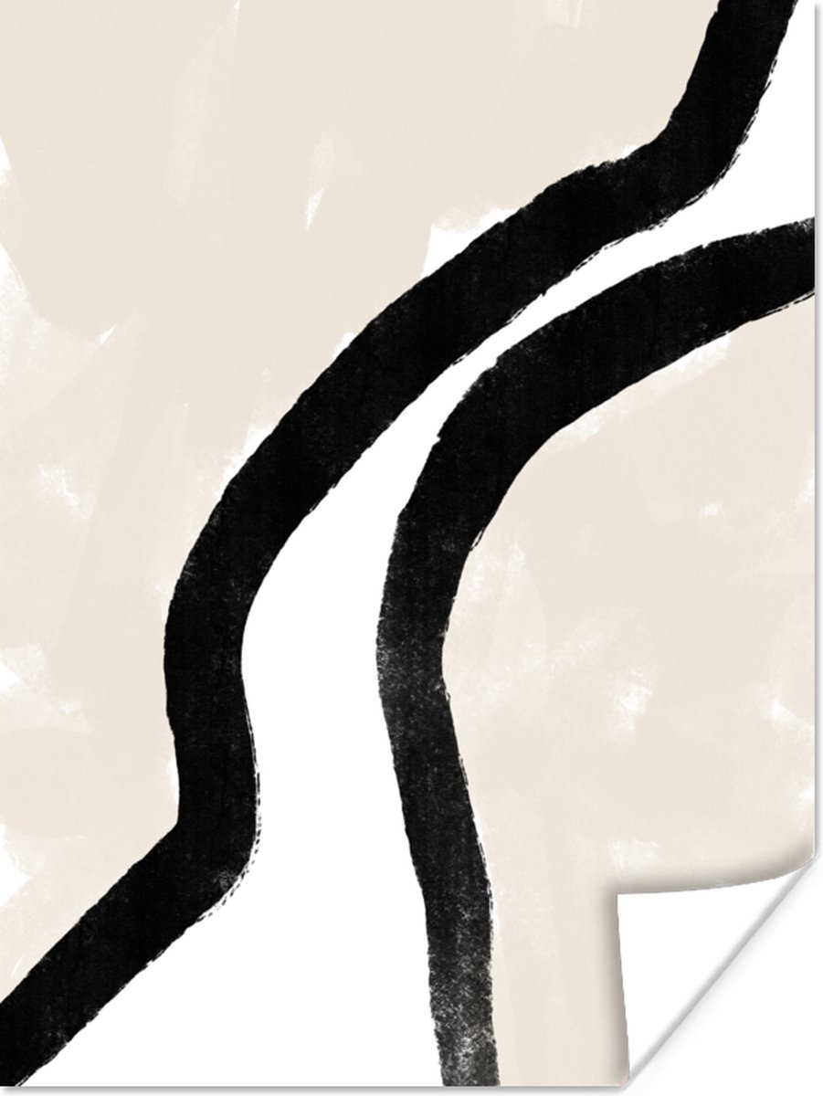 Poster Abstract - Lijn - Design - Pastel - 60x80 cm