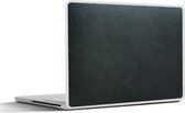 Laptop sticker - 15.6 inch - Leer - Structuur - Zwart - Groen - Licht - 36x27,5cm - Laptopstickers - Laptop skin - Cover