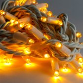 Éclairage de Noël à LED - 10 mètres Liables - 100 points lumineux - IP65 étanche - Blanc chaud 2700K - Câble en caoutchouc de haute qualité - Économe en énergie 6W - Incl. Fiche