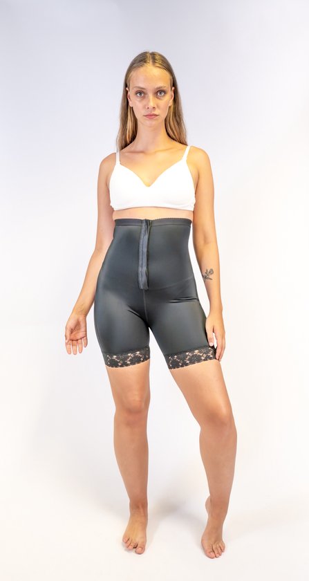 Shapewear Slimming Bodysuit Plussize Corrigerende body - shapewear- Zwart - Medium shaping- L Shapewear speciaal ontworpen voor curvy vrouwen: de medium shaping zwarte corrigerende body