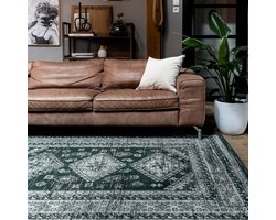 Vintage vloerkleed Aila Groen - 240 x 330 cm - (XL)