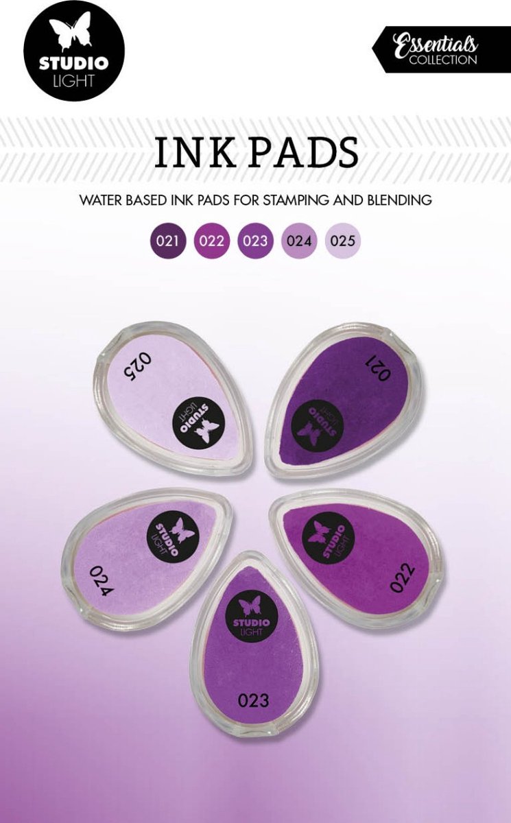 SL Ink Pads Waterbased shades of Purple Essential Tools nr.05
