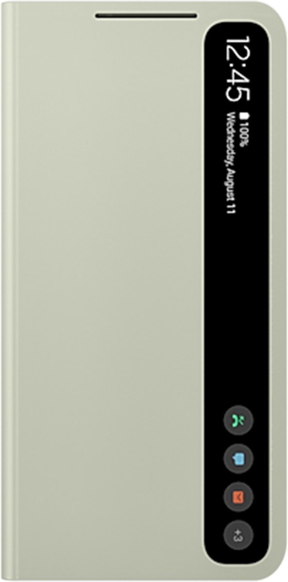 Samsung Galaxy S21 FE 5G Smart Clear-View Cover Origineel - Groen