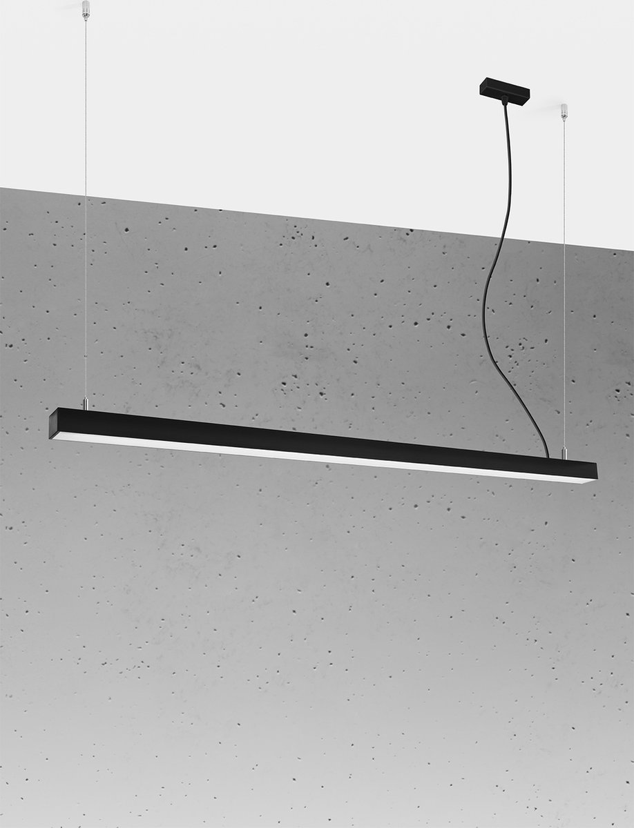 Light Your Home Yorktown Hanglamp - - Aluminium - 1xLED - Woonkamer - Eetkamer - Black
