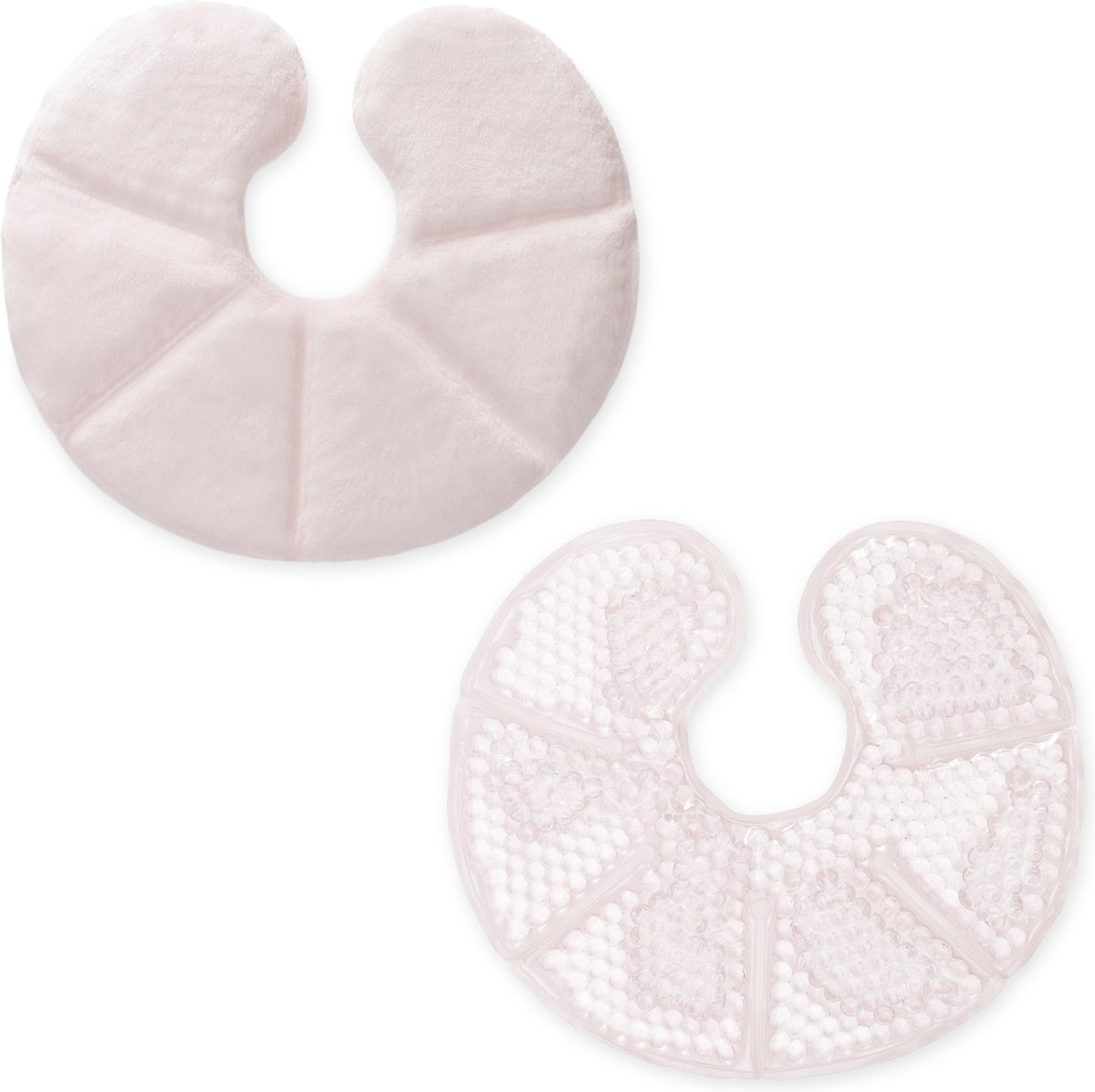 Goedkoopste Navaris set van 2 thermokompressen - Hot cold pack voor warm of koud gebruik - Herbruikbare gelpads met stoffen bekleding - Voor borstvoeding - Roze