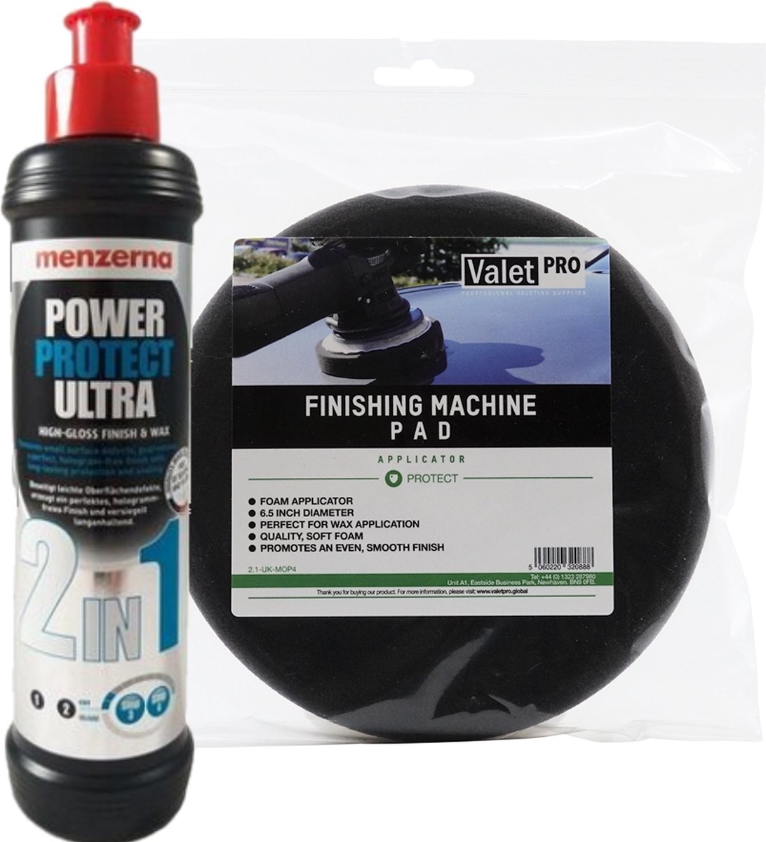 Menzerna 2 in 1 Power Protect Ultra 250 ml met polishing pad 150 ml