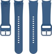 Bracelet en Siliconen - convient pour Samsung Galaxy Watch 4/Watch 4 Classic/Watch 5/Watch 5 Pro - taille S/M - bleu marine