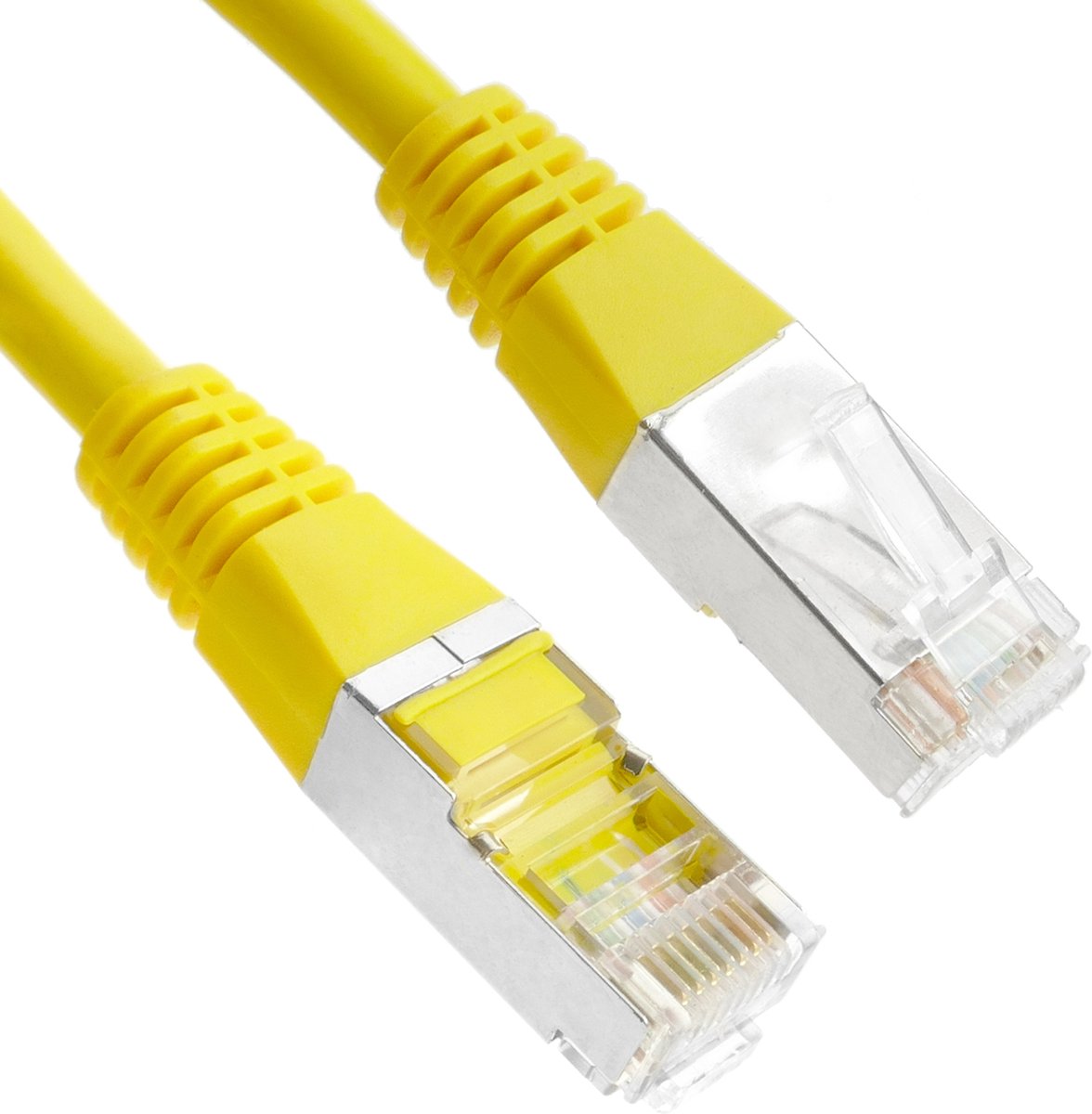 BeMatik - 5 m gele Cat.6 FTP Ethernet-netwerkkabel