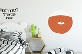 WallCircle - Cercle Mural - Cercle Mural - Homme - Vintage - Cercle - Aluminium - Dibond - 60x60 cm - Intérieur et Extérieur