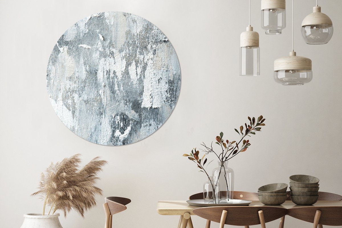 WallCircle® Wandcirkel 150x150 cm - Muurcirkel Verf - Industrieel - Design - Muurdecoratie