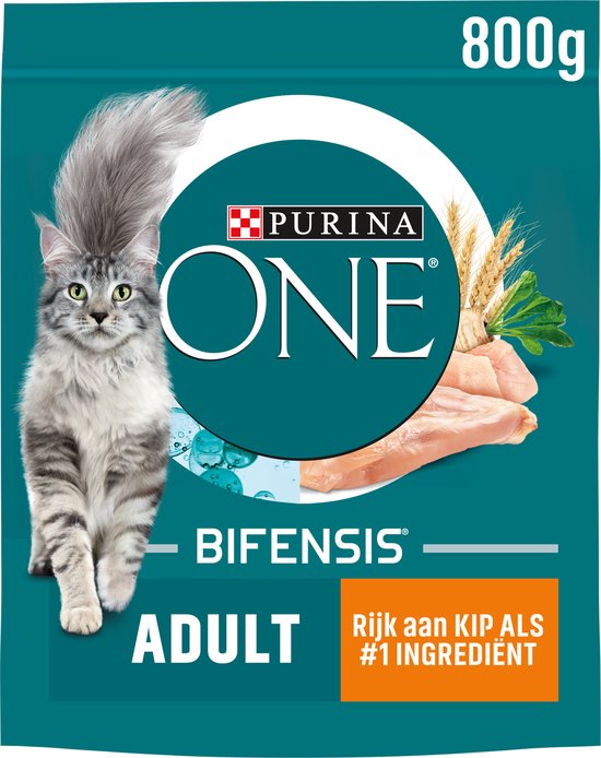 Purina One Adult – Kattenvoer Kip & Volkoren Granen – 4X800G
