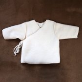 Wollen Baby / Newborn vestje - merinowol fleece - Naturel