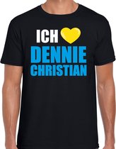 Bellatio Decorations Apres-ski t-shirt wintersport Ich liebe Dennie Christian zwart - heren XXL