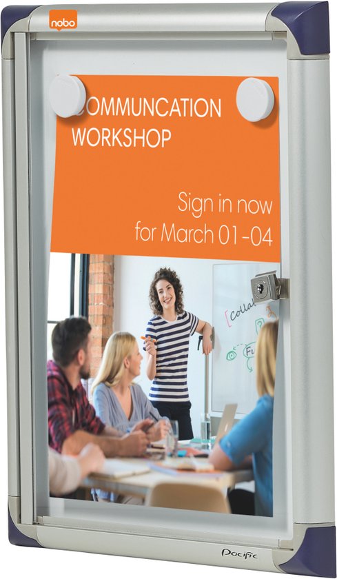 Vitrine d' Nobo Vitrine pour 2 x format A4 (format 51 x 37 x 22 cm)