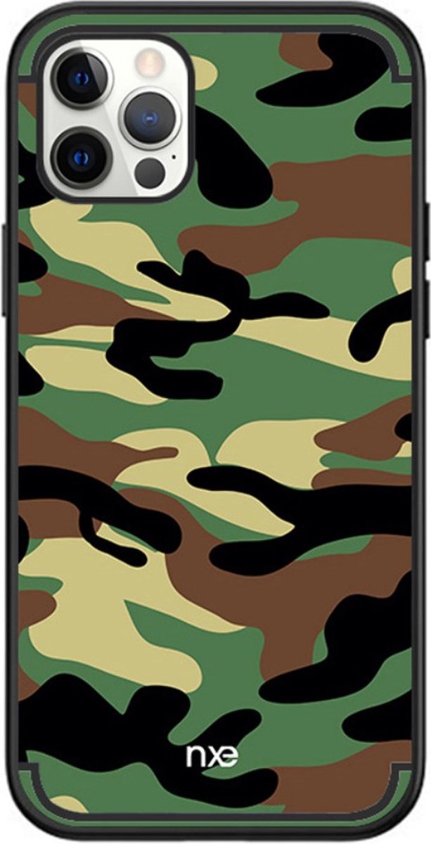 Peachy Army TPU legerprint hoesje geschikt voor iPhone 13 Pro Max - groen
