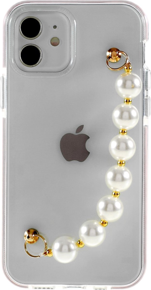 Peachy Parels TPU hoesje geschikt voor iPhone 13 - transparant