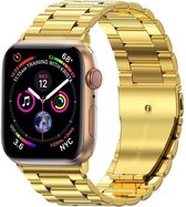 Horloge Band Geschikt Voor Apple Watch 1-8 / SE (42/44/45 mm) Roestvrij Staal Schakels - Goud