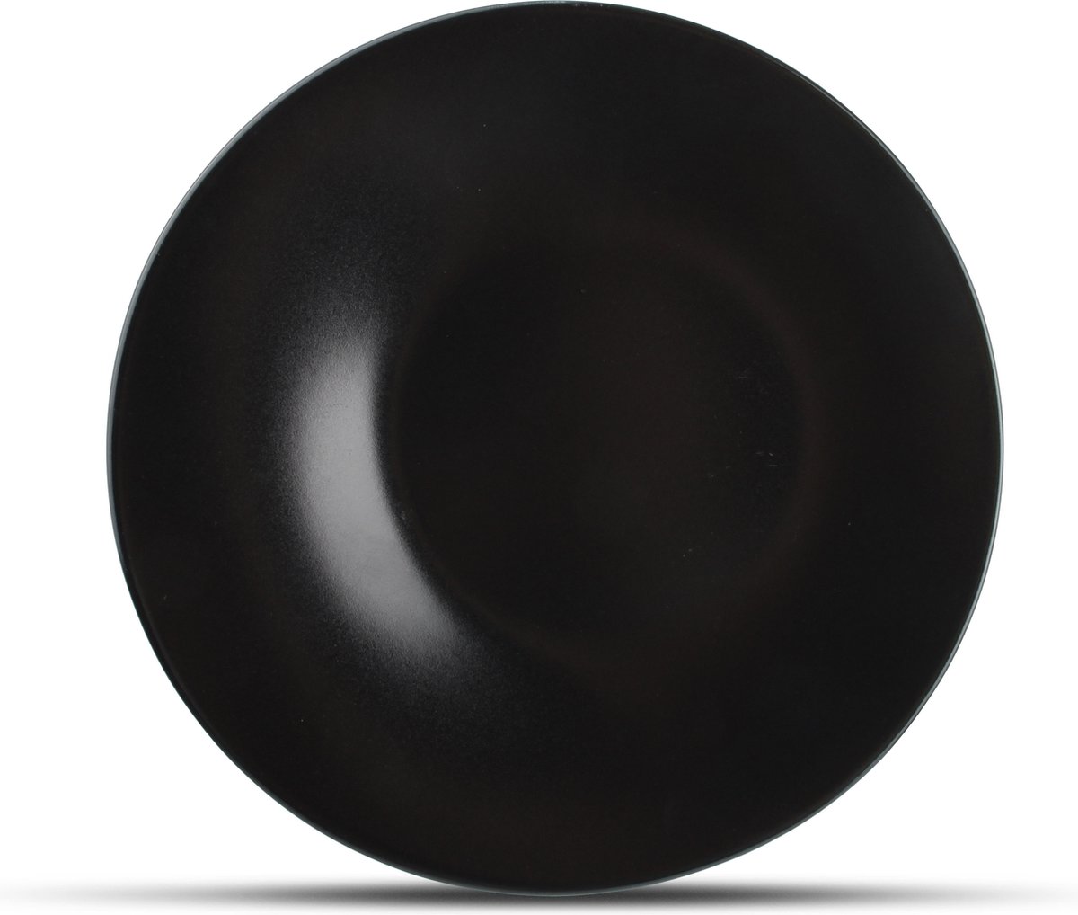 Plat bord 21cm mat zwart Slide (Set van 6)