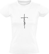 Faith Dames T-shirt - bijbel - god - geloof - gelovig - jezus - christelijk - goddienst - religie - vertrouwen
