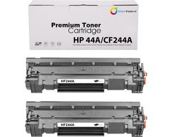 CF244A2 Stuks Huismerk HP 44A (CF244A) Toners 2.000 pagina's – Zwart – Compatible LaserJet Pro M15 M15a M15w M17 M28 M28a M28w Cartridge Patroon Vervangend HP44A Printer Tonercartridge Milieuvriendelijk Goedkoop Duurzaam Set Pack