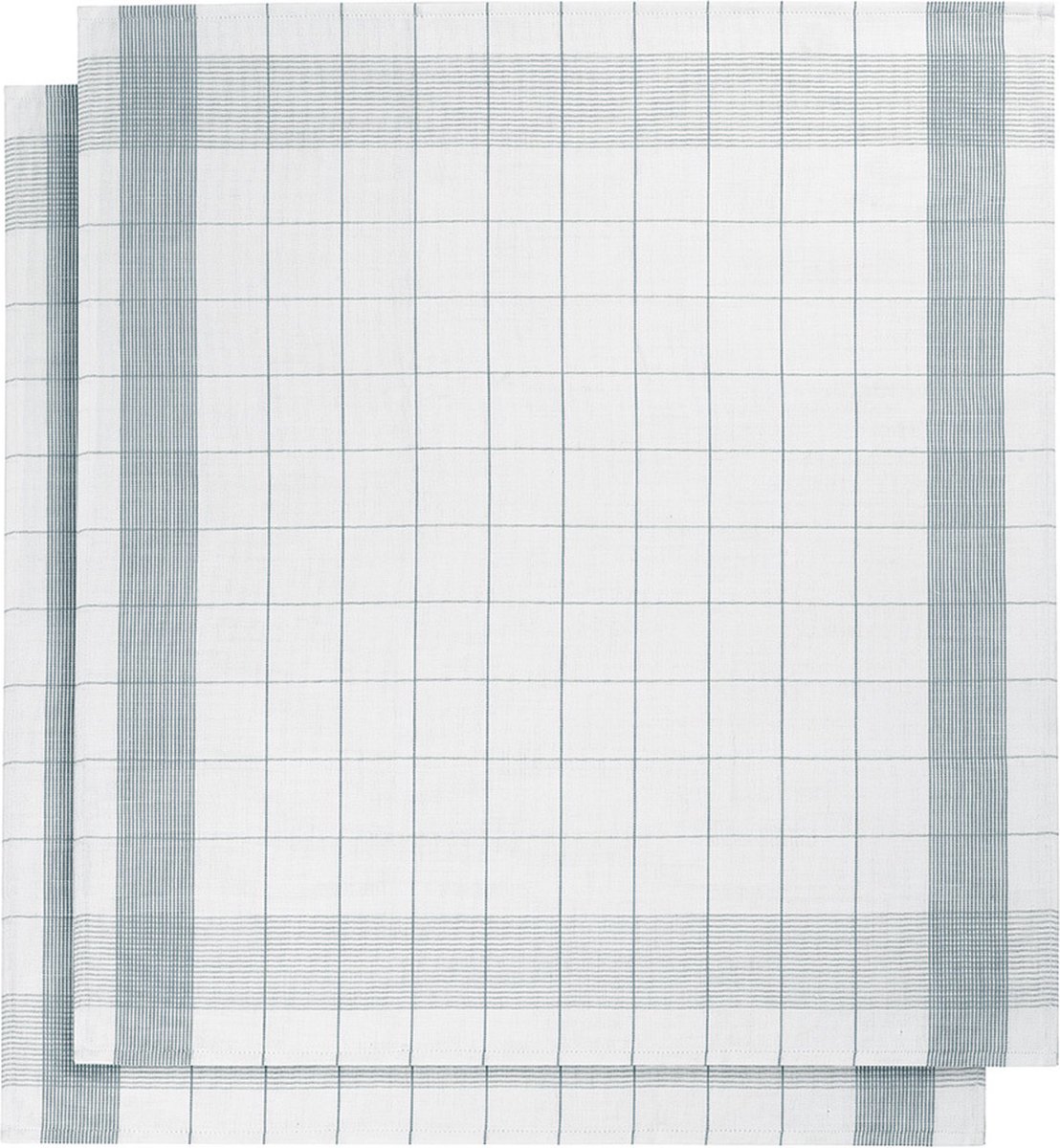 De Witte Lietaer Mixte theedoek (set van 2) - 50% katoen - 50% linnen - White-Oxyde