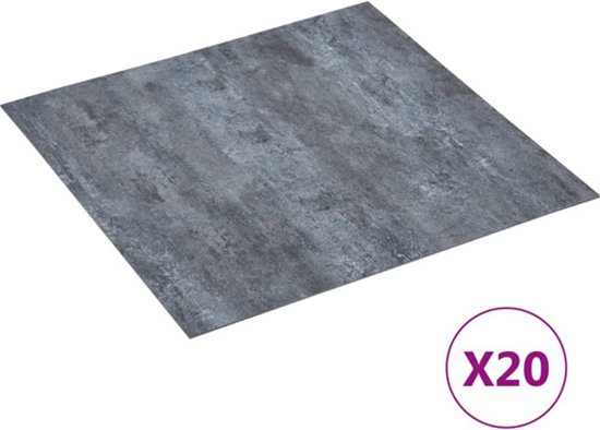vidaXL-Vloerplanken-20-st-zelfklevend-1,86-m²-PVC-grijs-marmerpatroon