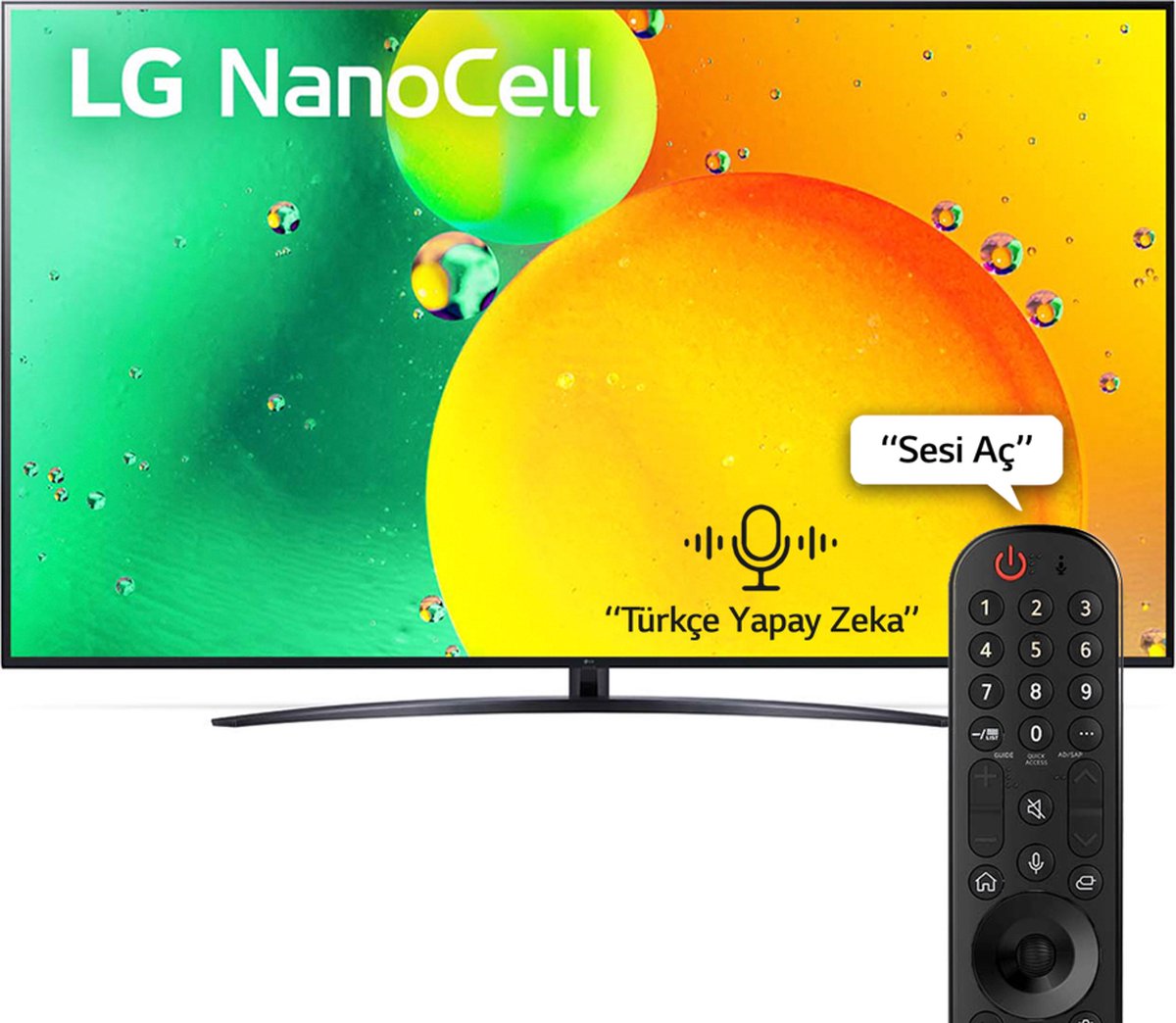 LG NanoCell 43NANO766QA TV 109,2 cm (43") 4K Ultra HD Smart TV Wifi Noir |  bol.