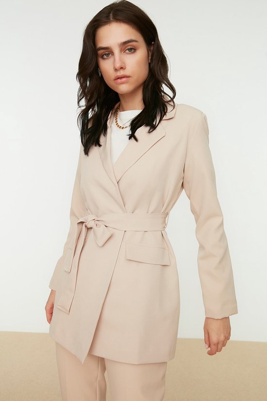 Trendyol Manteau à double boutonnage standard pour femme
