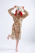KIMU peignoir léopard 110-116 imprimé léopard costume imprimé léopard guépard