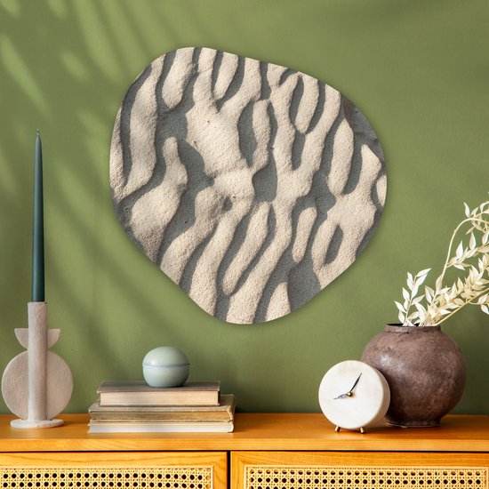 Décoration murale Organique - Décoration Décoration murale Plastique - Peinture Organique - Plage - Sable - Été - 60x60 cm - Forme Miroir Organique sur Plastique