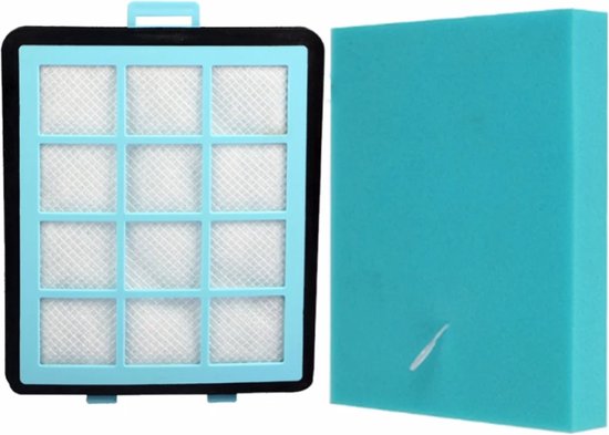 Philips Stofzuiger Vervangingsset met Allergiefilter - Geschikt voor Philips stofzuiger PowerPro Expert - Bevat 1 uitblaasfilter en 1 wasbare motorinvoerfilter - FC8003/01 Philips Stofzuiger Vervangingsset met Allergiefilter - Geschikt voor Philips stofzuiger PowerPro Expert - Bevat 1 uitblaasfilter en 1 wasbare motorinvoerfilter - FC8003/01