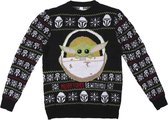 Star Wars kersttrui the Mandalorian - Baby Yoda - Merry Force be with you - XS