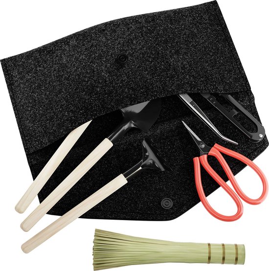 Planter's choice premium bonsai tool kit 9delige onderhoud set