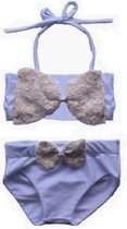 Taille 56 Maillot de bain Bikini Wit avec maillot de bain en dentelle avec noeud pour maillot de bain bébé et enfant