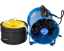 TETRA Ventilatie Set - TEF 221 Bouwventilator + Ventilatieslang ⌀200MM x 5M