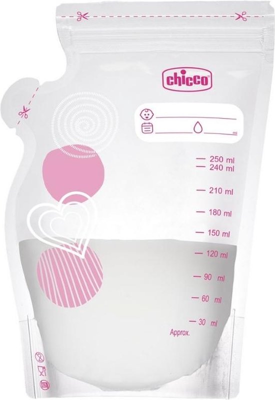 Chicco - Borstvoeding bewaarzakjes - 2 x 30 zakjes van Chicco — afbeelding 2