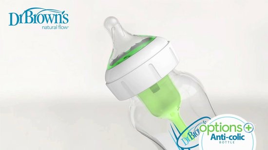 Dr. Brown's Options+ Anti-Colic Babyfles - Brede halsfles - 270ml