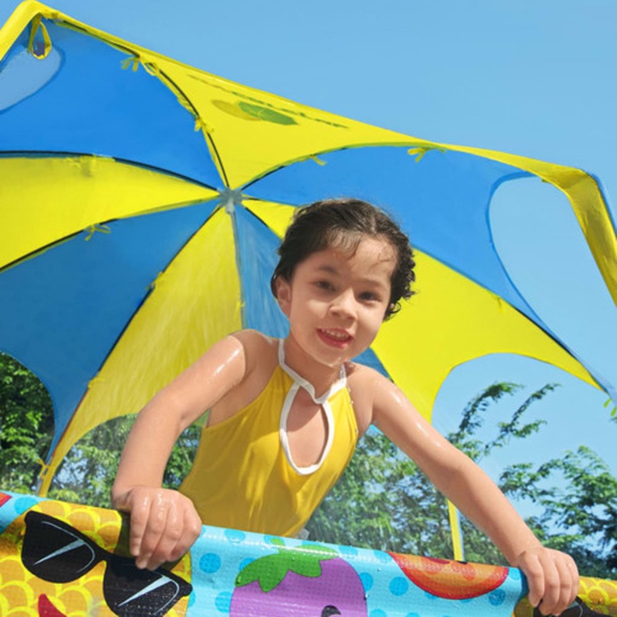Bestway My First Frame Pool - Zwembad met zonnescherm - Kinder Zwembad - 244cm - Rond zwembad — afbeelding 11