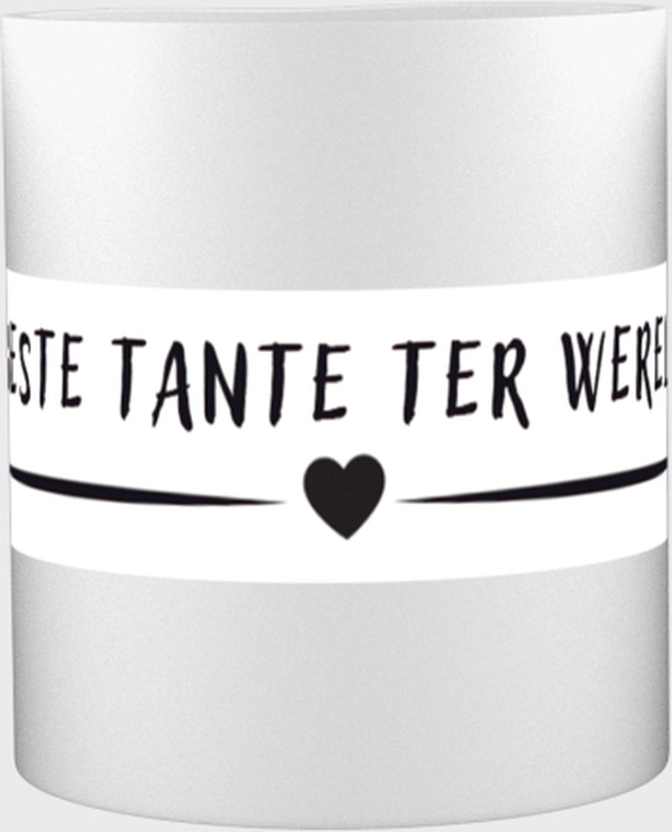 Beste tante ter wereld Mok met opdruk - tante - aunt - leuk cadeau voor je tante - 350 ML inhoud