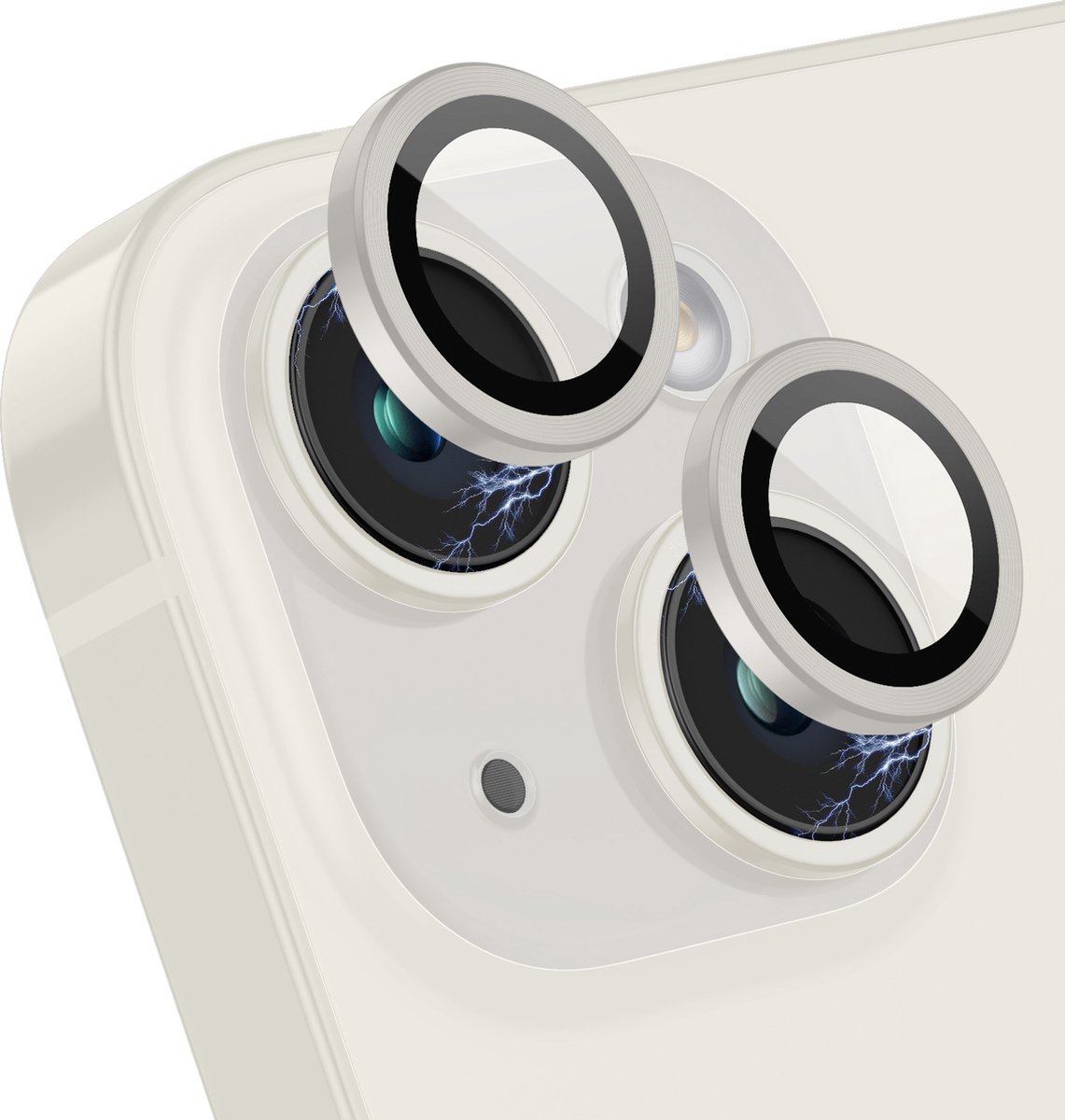 iPhone 14 / 14 Plus Camera Lens Protector - Sterrenlicht - Eenvoudige Installatie - Camera Protector iPhone 14 - Aluminium - Gehard Glas - Screenprotector