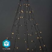Siècle des Lumières Sapin de Noël LED Smart Wifi - Wit Chaud - 10 x 2 mètres - 200 LEDs - IP65 - Zwart