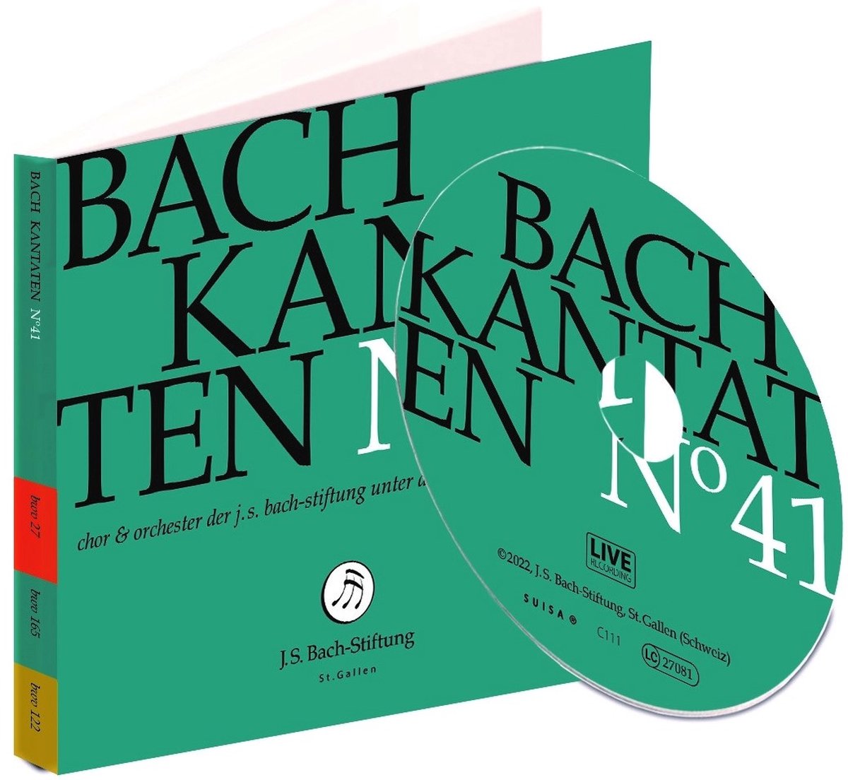 Chor & Orchester Der J.S. Bach Stiftung St. Gallen, Rudolf Lutz - J.S. Bach: Kantaten N° 41 (CD)