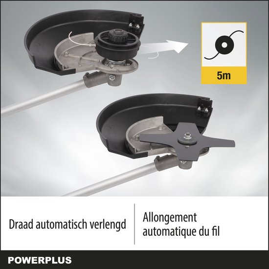 Powerplus POWXG3020 Tuin Multitool - 1000 W - Haagschaar, Kettingzaag, Bosmaaier & Grastrimmer van Powerplus — afbeelding 4