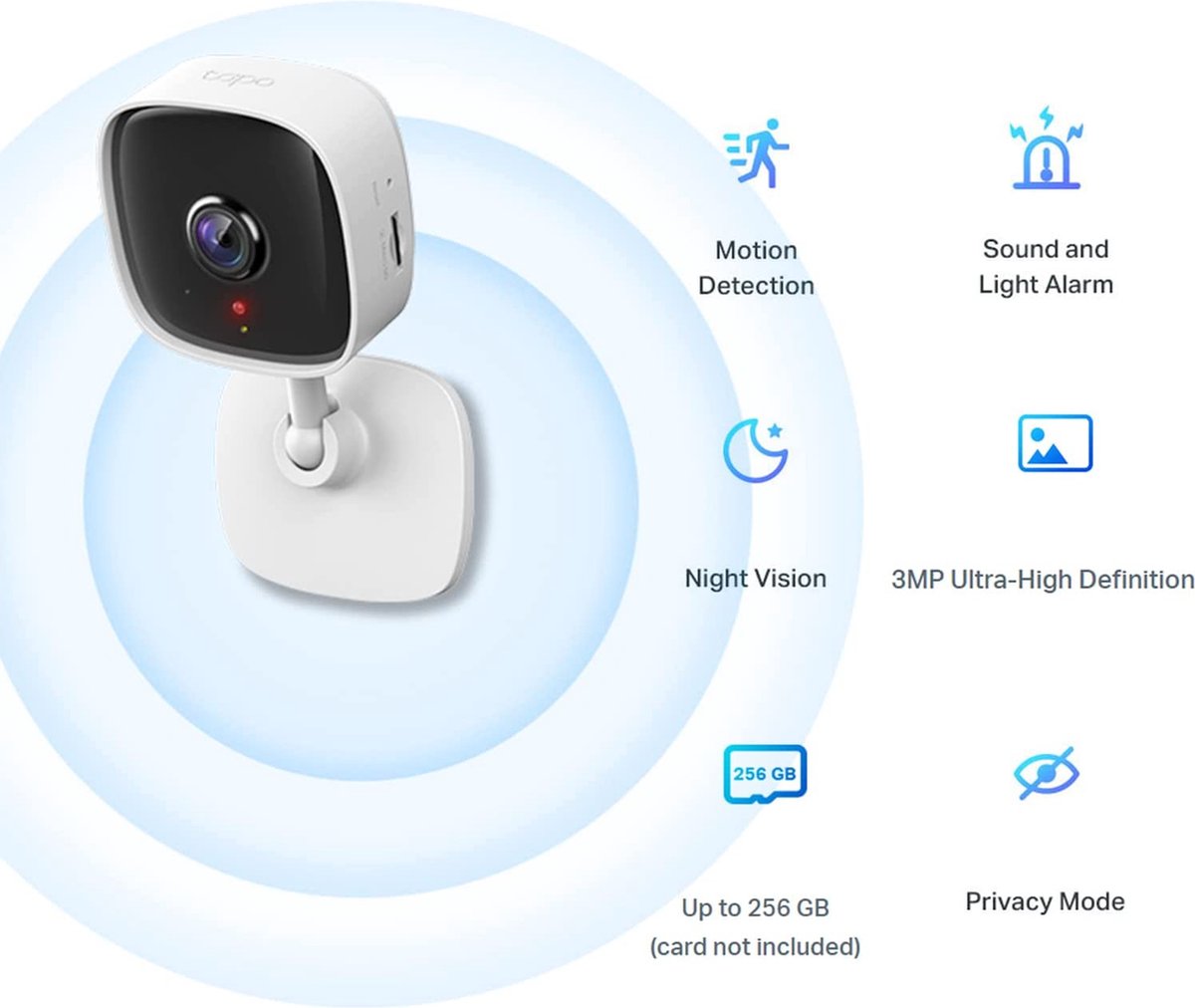 Afbeelding 2 van Tapo C110 Beveiligingscamera binnen - 3MP -Ultra HD