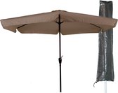 Parasol Gemini - 300 cm - Ecru + Housse de parasol Basic CUHOC