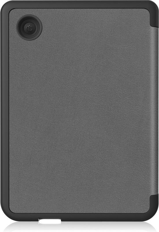 Hoes Geschikt voor Kobo Clara 2E Hoesje Bookcase Cover Book Case Hoes Sleepcover - Grijs van Merkloos — afbeelding 4