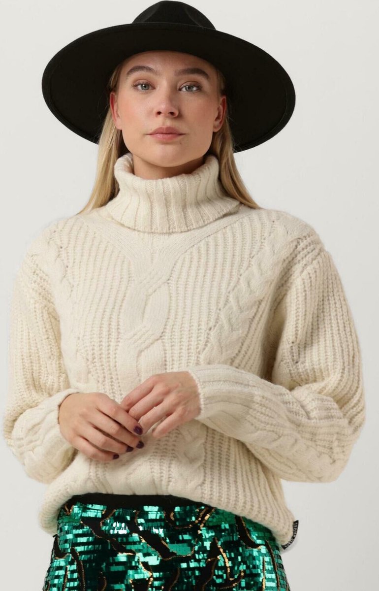 Silvian Heach Sweater Cezar Truien & Vesten Dames - Sweater - Hoodie - Vest- Creme - Maat L