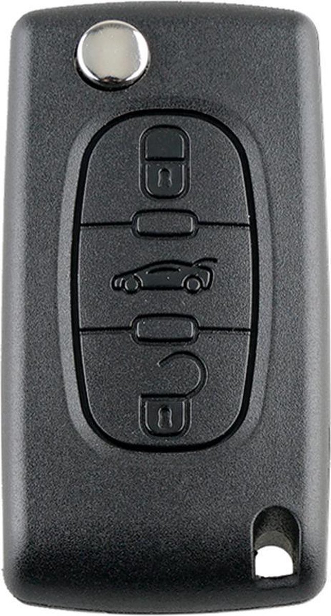 Klapsleutel - autosleutel behuizing - 3 knoppen - Peugeot 107 207 307 307S 308 407 607 -Koffer CE0536-HU83