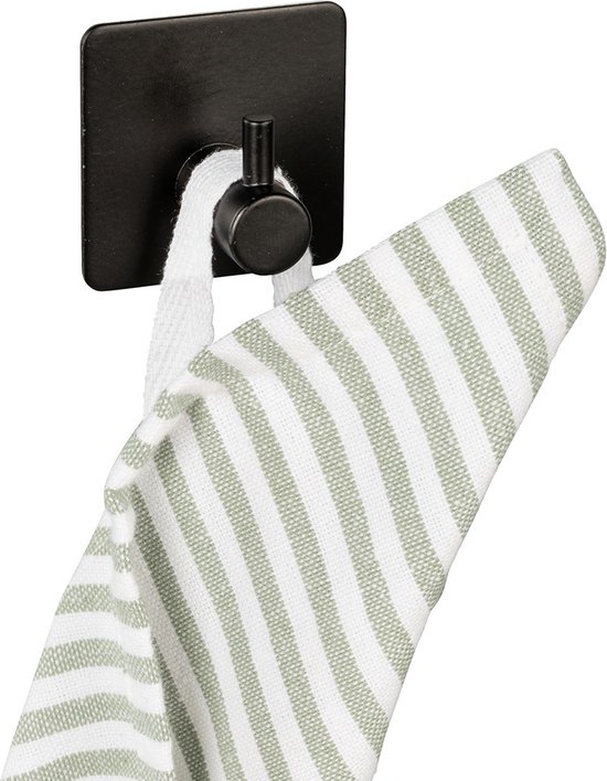 Wenko Zwarte ophanghaakjes Zwart Ophangen zonder boren