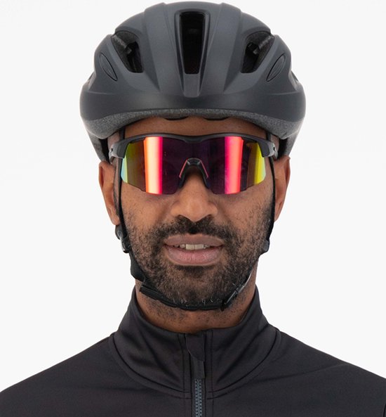 Rogelli Cuora Fietshelm - Sporthelm - Helm Volwassenen - Zwart - Maat S/M - 54-58 cm